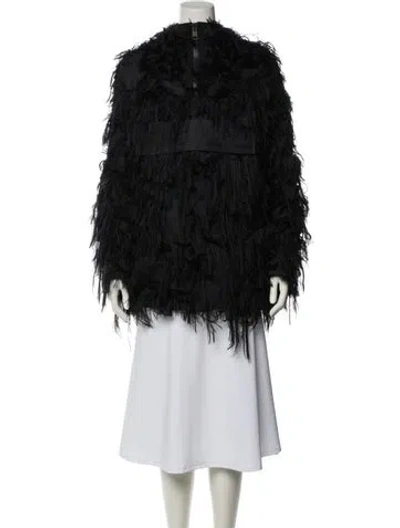 Pre-owned Dior Faux Fur Jacket In Black