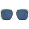 Dior Fil S1u 58mm Square Sunglasses In Blue
