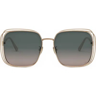 Dior Fil S1u 58mm Square Sunglasses In Gray