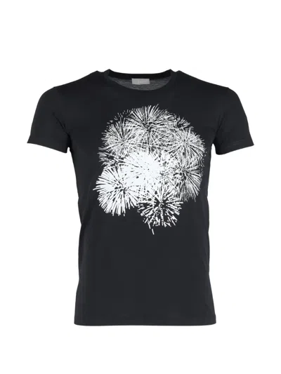 Pre-owned Dior Firework Graphic T-shirt In Black