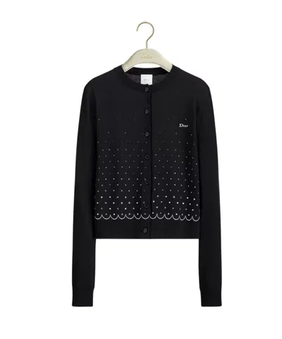 Dior Fitted Cardigan In Black