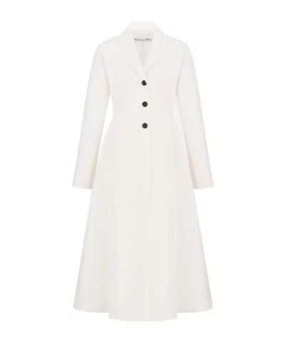 Dior Fitted Coat In White