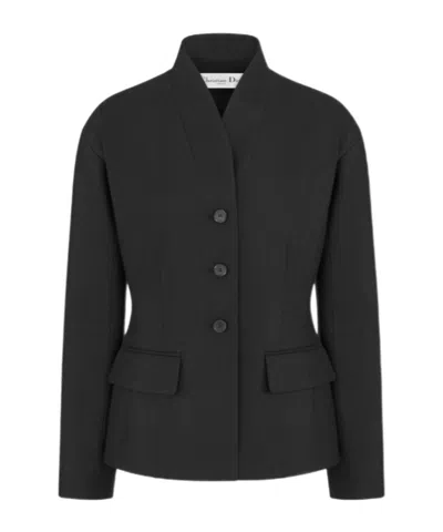Dior Fitted Jacket In Black