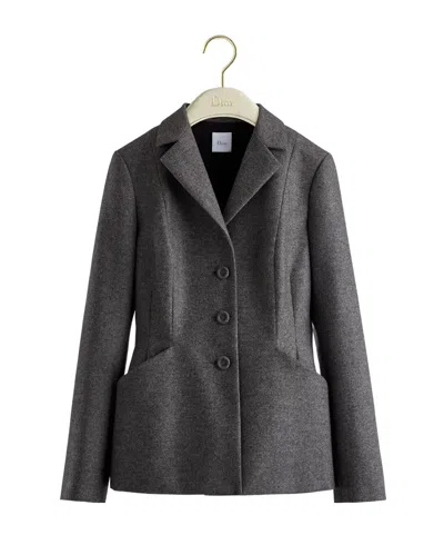 Dior Fitted Jacket In Gray