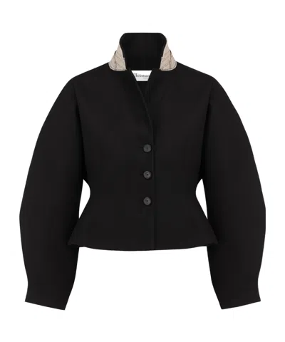 Dior Fitted Jacket With Puff Sleeves In Black