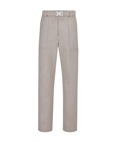 Dior Fitted Working Clothes Casual Pants In Nude