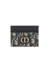 Dior Five-slot Card Bag In Black