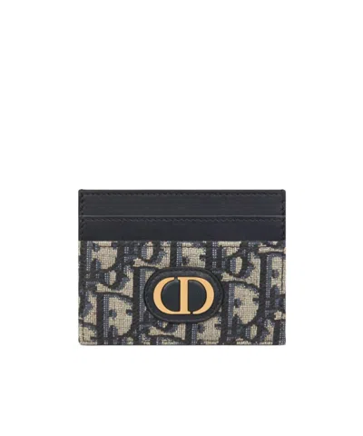 Dior Five-slot Card Bag In Black