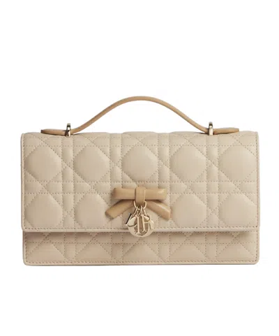 Dior Flap Shoulder Bag In Brown