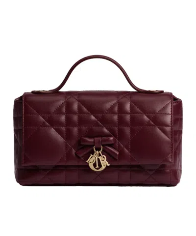 Dior Flap Shoulder Bag In Brown