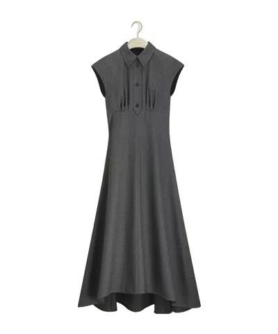 Dior Flared Dress In Gray