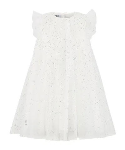 Dior Babies' Flared Dress In White
