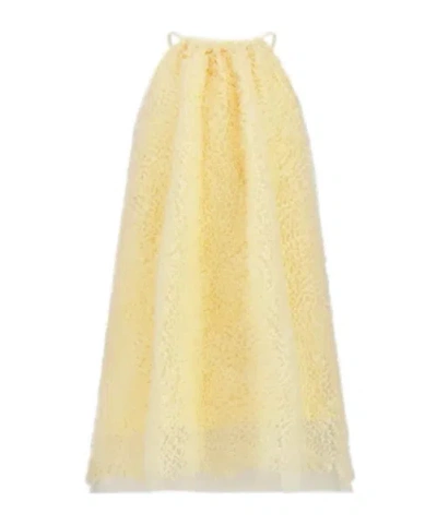 Dior Flared Dress In Yellow