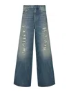 Dior Distressed Denim Trousers Belt Loops