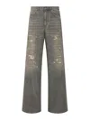 Dior Women Cotton Jeans In Gray