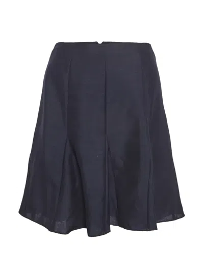 Pre-owned Dior Flared Mini Skirt In Blue