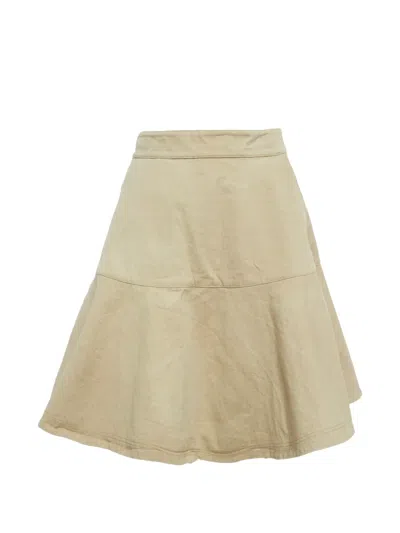Pre-owned Dior Flared Mini Skirt In Neutral
