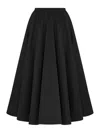 Dior Flared Silk Faille Midi Skirt In Multi