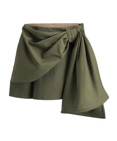 Dior Flared Skirt In Green