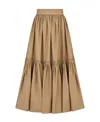 Dior Flared Skirt In Nude