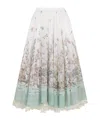 Dior Flared Skirt In White