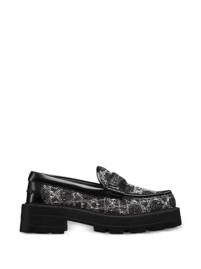 Dior Round Head Loafer Shoes In Black