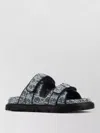 Dior Flat Sandals Open Toe Double Strap In Multi
