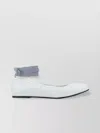 Dior Flat Sole Textured Surface Ballerina Shoes In White