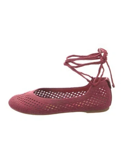 Pre-owned Dior Flats In Red