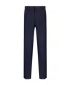 Dior Fleece Shearing Pleated Casual Trousers In Blue