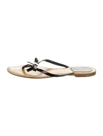 Pre-owned Dior Flip Flops In Neutral