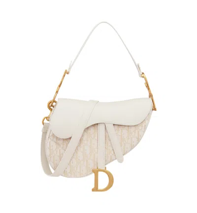 Dior Flip Shoulder Bag In White