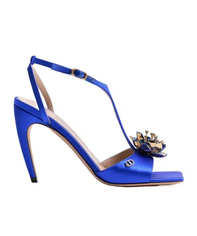 Dior Flora Heeled Sandal In Multi