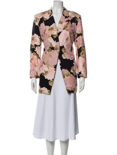 Pre-owned Dior Floral Print Blazer In Multi