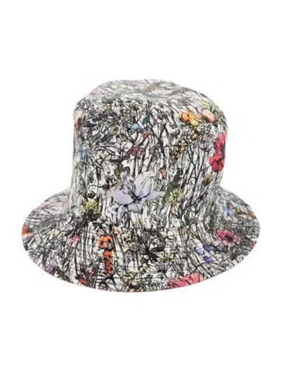 Pre-owned Dior Floral Print Bucket Hat In Multi