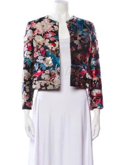 Pre-owned Dior Floral Print Evening Jacket In Multi