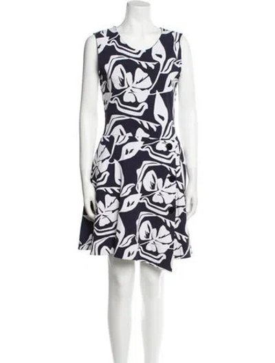 Pre-owned Dior Floral Print Mini Dress In Multi