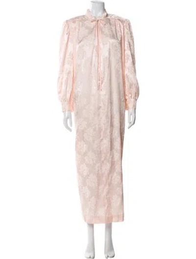Pre-owned Dior Floral Print Nightgown In Pink