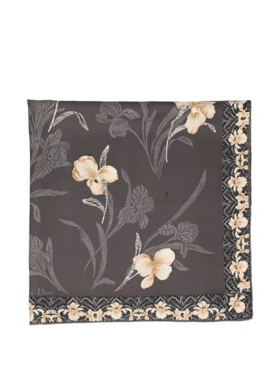 Pre-owned Dior Floral-print Scarf