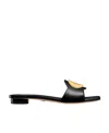 Dior Forever  Square Head Slippers In Black