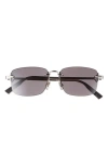 Dior Frameless Rectangle Sunglasses In Purple