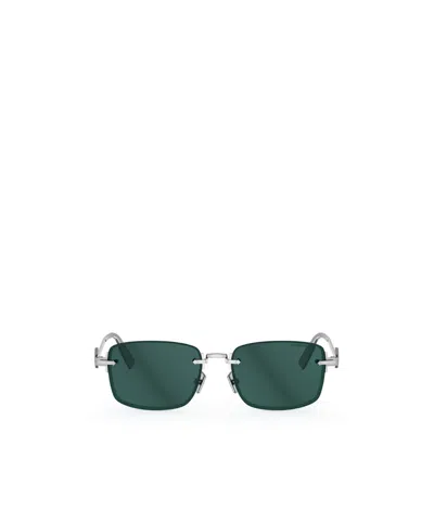 Dior Frameless Sunglasses In Green