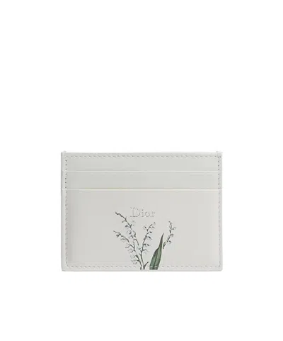 Dior Freesia Card Holder In White