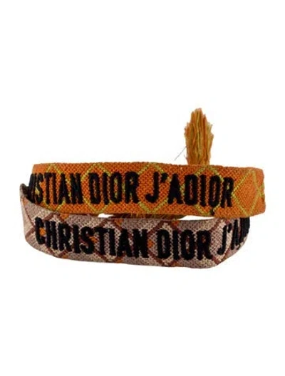 Pre-owned Dior Friendship Bracelet Set, 8.75" In Multi