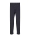 Dior Frilly Striped Casual Pants In Black