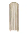 Dior Fringed Cape In Neutral