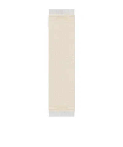 Dior Fringed Scarf In Nude