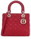 Dior Fuchsia Cannage Leather Lady  (authentic Pre-loved)