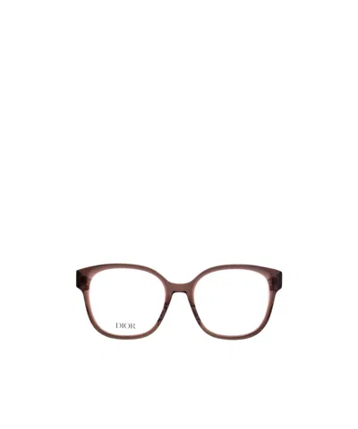 Dior Full Frame Plain Mirror In Brown