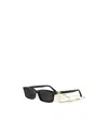 Dior Petit Cd S1i Acetate Rectangular Sunglasses In Red